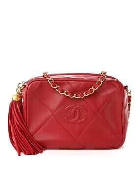 Chanel Lambskin Quilted Tassel Camera #319552C14B